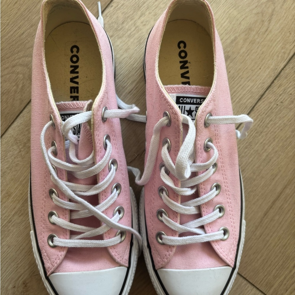 Converse Pink Low-Top Canvas Sneakers
